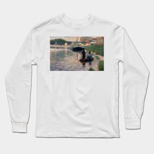 View of the Seine by Georges-Pierre Seurat Long Sleeve T-Shirt